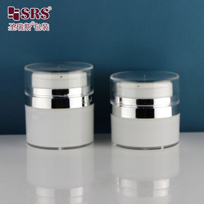 satın al 30ml 50ml Boş Akrilik Yuvarlak Yüz Kremi Losyon Serum Şık Kozmetik Hava Sığlığı Şişe online manufacture