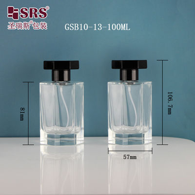 satın al Lüks zarif şeffaf cam ince sis parfüm spreyi şişe 100ml online manufacture