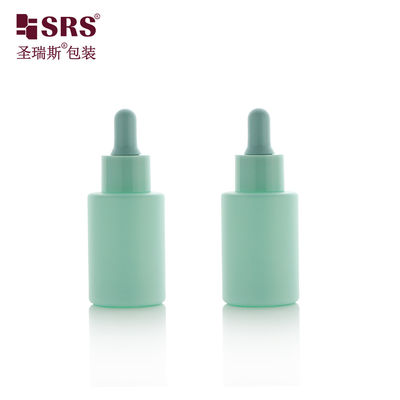 satın al Toptan Alışveriş Özel Boya Rengi Cam Yuvarlak Yüz Esansı Lüks Damla Şişe 30ml online manufacture