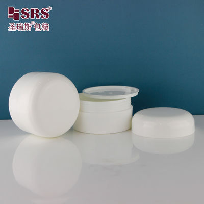 satın al Yuvarlak Enjeksiyon Beyaz Plastik PP PCR Kullanılabilir Kozmetik Krem 120g kavanoz online manufacture