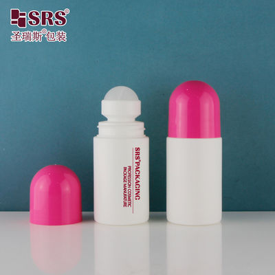 satın al 60ml Yuvarlak Yarı Şeffaf Özellik Rengi Plastik Deri Bakım Gel Şişesi Deodorant Kapıdaki Rulo online manufacture