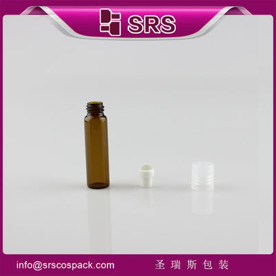 satın al SRS Toplu Satış Plastik kapağı olan parfüm şişesinde 5 ml cam silindir kehribar rulo online manufacture