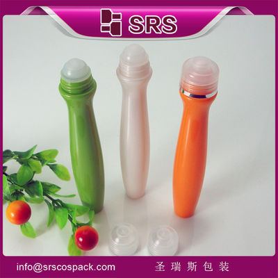 satın al yüksek kaliteli SRS8447-15ml göz kremi için metal topu olan özel şekilli rulo şişesi online manufacture