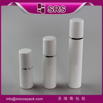 satın al SRS Çin'de yapılan toptan silindir şeklindeki PP malzemesi 15ml 30ml 50ml hava içermeyen pompa şişesi online manufacture