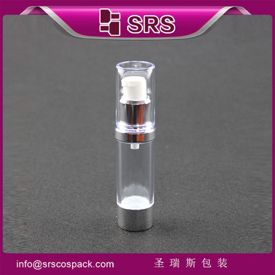 satın al SRS lüks kozmetik ambalaj plastik 15ml 20ml 30ml yuvarlak yüz losyonu hava pompası şişe online manufacture
