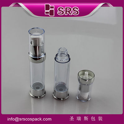 satın al SRS 2015 En yeni tasarım plastik yuvarlak şeffaf lüks boş 15ml 20ml 30ml serum şişe online manufacture