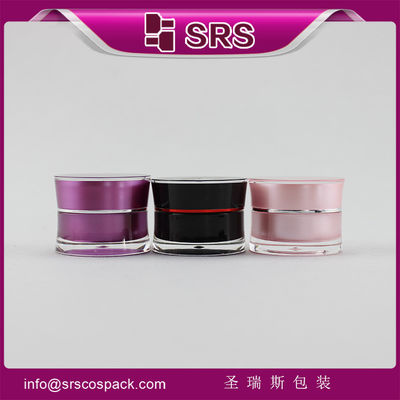 satın al J092-10g mini cep pembe ve siyah kozmetik kavanozlar plastik online manufacture