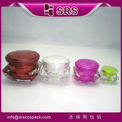 satın al Shengruisi ambalajı J060-5ml 15ml 30ml 50ml plastik kremli akrilik elmas kavanoz online manufacture