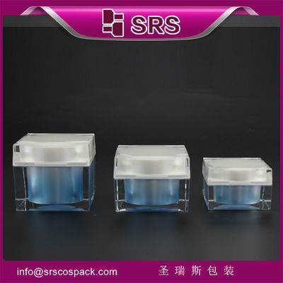 satın al güzellik plastik J053 30ml 50ml 80ml kozmetik kare kavanoz online manufacture