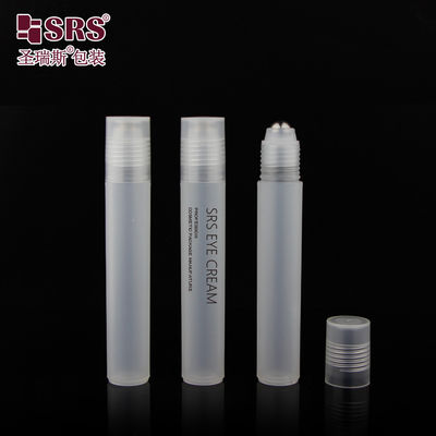 satın al Yuvarlak Açık Mat Parlak PP PCR Plastik Roller Çelik Masaj Topu 15ml şişe üzerinde online manufacture