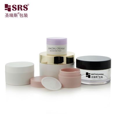 satın al 15g 30g 50g 70g 80g 100g Plastik Boş Cilt Bakım Kremi Konteyner PET Kozmetik Kavanozlar online manufacture