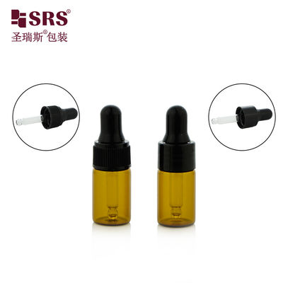 satın al 3 ml 5 ml Küçük Yolculuk Boyutu Esanslı Yağ Plastik Omuz Cam Şişeler Dropper online manufacture