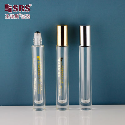 satın al Yuvarlak Şekil Açık Kalın Alt Sızıntı Yok Parfüm Esansiyel Yağı Rol Top Şişeleri 10ml online manufacture