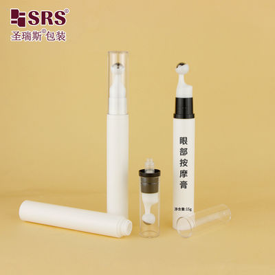 satın al A0031 5ml 10ml 12ml 15ml AS PP hava içermeyen Boş Pompa Basınç Roller Top Şişesi Kozmetik Göz Gel Masaj Serumu Uygulayıcı online manufacture