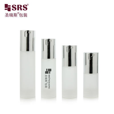 satın al TA023 20ml 30ml 40ml 50ml Parlak Matte In Mould Enjeksiyon Açık Dondurulmuş PP PCR Havasız Şişe Temel Kozmetik Ambalaj için online manufacture