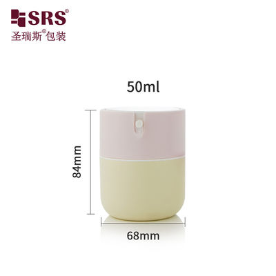 satın al PA001 50ml Tatlı Enjekte Özel Çıplak Kavanoz Pembe Kapaklı Lüks Hava İçi Pompa Şişesi Yüz Losyonu Özelleştirme online manufacture