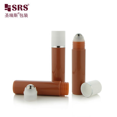 satın al RPP-30ml Kahverengi Şeffaf Olmayan Özel Renkli Enjeksiyon Kalıp Yuvarlak Boyun Omuz Masaj Gel Şişesi online manufacture