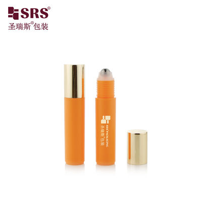 satın al RPA-10ML Enjeksiyon Özel Renkli Parlak Dondurulmuş Plastik PP PCR Rollu Çelik Top Göz Serumu Masaj Şişesi Kap online manufacture