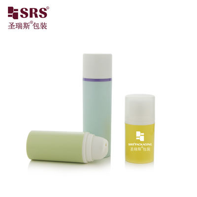 satın al PA0203 15ml 30ml 50ml Boş Kozmetik Paket Enjeksiyon Yuvarlak Özel Renkli PP PCR Geri Dönüştürülmüş Havasız Pompa Şişesi Losyon online manufacture