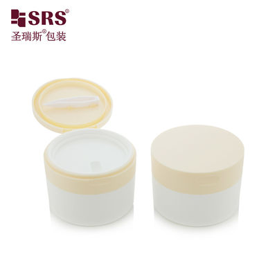 satın al SRS1 120g 150g Özel Açık Sıcak Beyaz PP PCR Geri Dönüştürülmüş Vücut Peeling Kremi Kavanoz Kapaklı Kaşıklı online manufacture