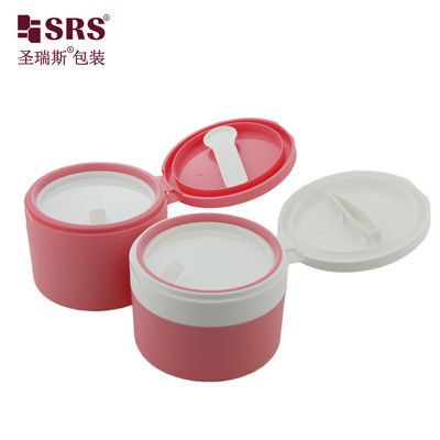 satın al SRS1 120g 150g Çift Duvarlı Lüks Toptan Satın Plastik Kavanoz Kaşık Mıknatıslı Paketleme Konteyneri Özelleştirme online manufacture