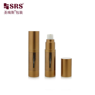 satın al A022B 15ML 30ML 50ML Plastik Hava Almaz Pompa Losyon Şişesi Kozmetik Serum için Alüminyum Kapak Lüks Ambalaj online manufacture