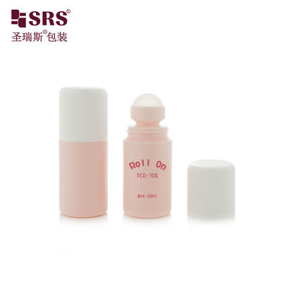 satın al RPPC1-60ML Özelleştirilebilir Pembe Mat Plastik PP PCR Çevre Dostu Malzeme Ter Önleyici Jel Roller Ball Şişesi online manufacture
