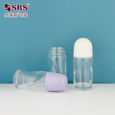 satın al BLPG-B 50ml Toptan Eşsiz Şekilli Deodorant Roll On Cam Şişe Sızdırmaz Özelleştirme Şeffaf Kozmetik Ambalaj online manufacture