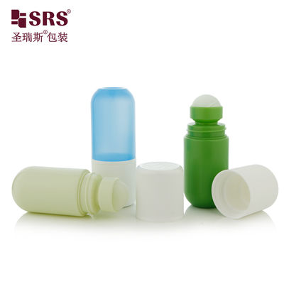 satın al RPPA1-50ML Yuvarlak Tabanlı Plastik PP PCR Roller Ball Şişe, Ter Önleyici Ambalaj için CRC online manufacture