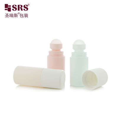 satın al RPPC1-60ML CR Kapaklı Çift Katmanlı 2 oz PCR PP Geri Dönüşümlü Malzeme Masaj Jeli İçin Rulo Top Şişe online manufacture