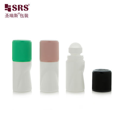 satın al RPPB1-50ML Unique Shape Empty Wholesale Customization Color Matte Riibbed CRC Child Resistant Cap Roll On Bottle For Antiperspirant online manufacture