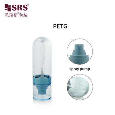 satın al PETG02 30ml 50ml 60ml 80ml 100ml Boş Özel Yarı Saydam Renkli Mavi PETG Sprey Pompalı Şişe Cilt Bakım Toneri İçin online manufacture