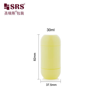satın al D054 30ml Tatlı Boş PP Deodorant Stick Konteyner Yuvarlak Alt Üst Paket Alt Doldurma online manufacture