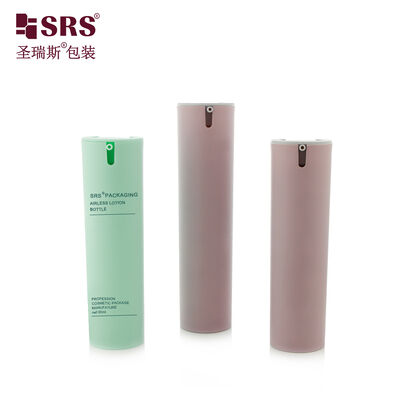 satın al SRS-FO 30ML 50ML yuvarlak PP yüz losyonu kozmetik ambalaj konteyneri için hava içermeyen pompa şişesi online manufacture