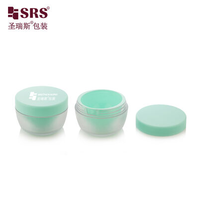 satın al SRSJS 50g Boş Boyalı Dondurulmuş Injeksiyonlu Dış Kavanoz Gündüz Kremi İçin Özel Yeşil İç Kavanoz online manufacture