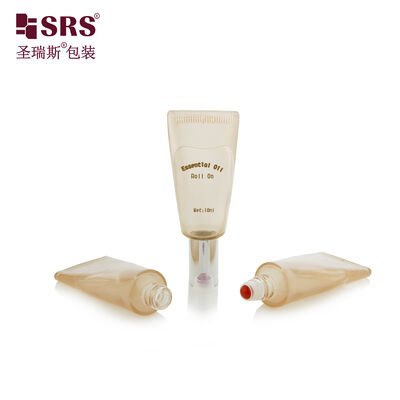 satın al GB3 10ML Lüks Tüp Eşsiz Tasarım Şeffaf Cam Boyalı Özel Renkli Çelik Top Şişe Üzerinde Rol Parfüm Yağı İçin online manufacture