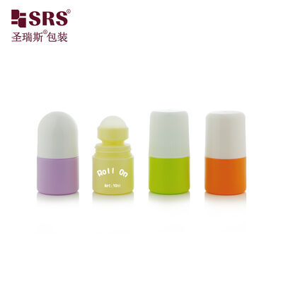 satın almak RPPC 30ml Sevimli Yuvarlak PP PCR Geri Dönüştürülmüş Plastik Roll-On Deodorant Jel Şişesi online manufacture