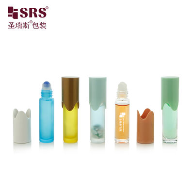 satın almak BLPY 10ml Uçucu Yağ için Özel Şekilli Kapaklı Boş Cam Rulo Şişe online manufacture
