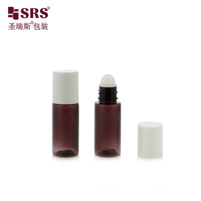 satın almak 15ml PET Roll On Flask Boş Plastik Rol Konteyner Essential Oil Eye Serum Body Care Liquid için online manufacture