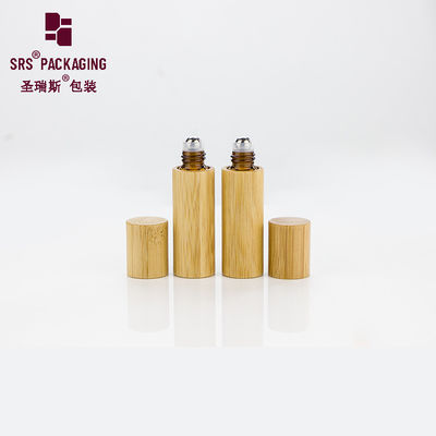 satın al 5ml mini organik doğal esanslı yağ boş cam şişe bambu kapağı online manufacture