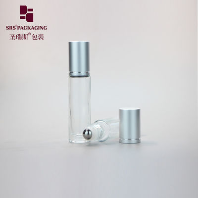 satın al 10 ml şeffaf, açık boş cam rulo metal toplu attar parfüm şişesi online manufacture