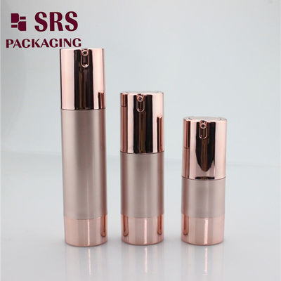 satın al boş özel renk gül altın plastik serum şişesi 30ml hava içermez online manufacture