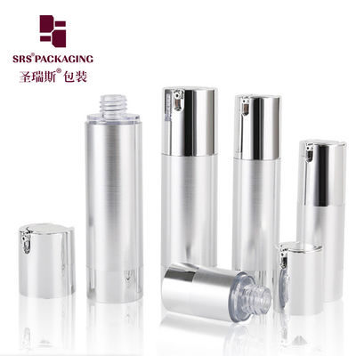 satın al 15ml 30ml 50ml kozmetik gümüş boş havasız göz kremi şişesi online manufacture