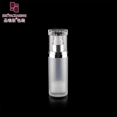 satın al 15ml 30ml 50ml yuvarlak şekilli özel renkli akrilik losyon havasız şişe online manufacture