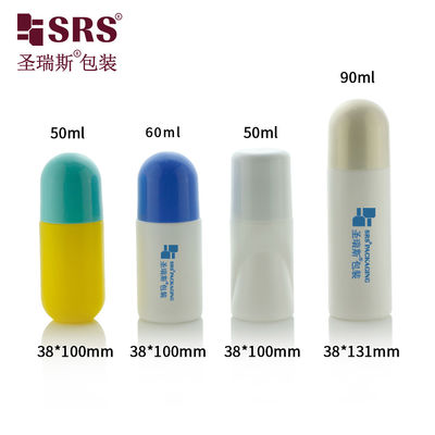 satın al 50ml 60ml 90ml Büyük Boyutlu PP PCR Özel Renkli Deodorant Şişesi Üzerine Geri Dönüştürülmüş Ekolojik Dostluk online manufacture