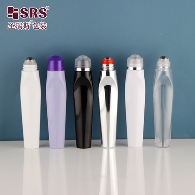 12ml Oblate PETG Göz Serumu Gel Rol Masaj Şişesi Deodorant Üzerine Rulo