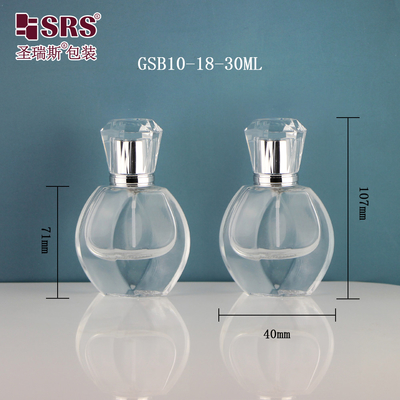 Elmas Şekilli Başlık Parfüm Boş Lüks Özellik 1 oz Cam Spray Şişe
