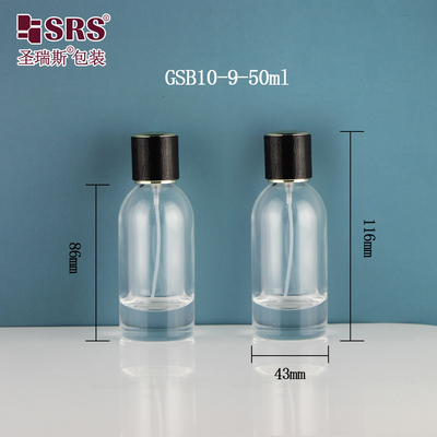 Boston Şekli Şeffaf Parfüm Parfümü Boş 50ml Cam Spray Şişe
