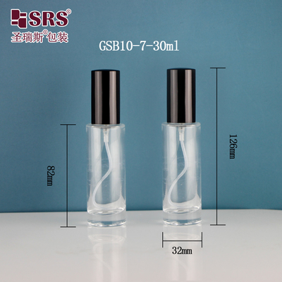 Kare zarif dağıtıcı ince sis lüks el dezenfektan konteyneri 15 ml 30 ml cam sprey şişesi