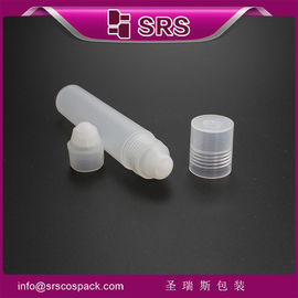 SRS Çin yapımı boş 20ml parlak vücut plastik saç yağı kullanımı PP toplu şişe üzerinde rulo